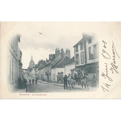 Brienon-sur-Armançon - La Grande-Rue vers 1900 